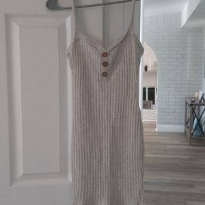 Bodycon cream colored dress